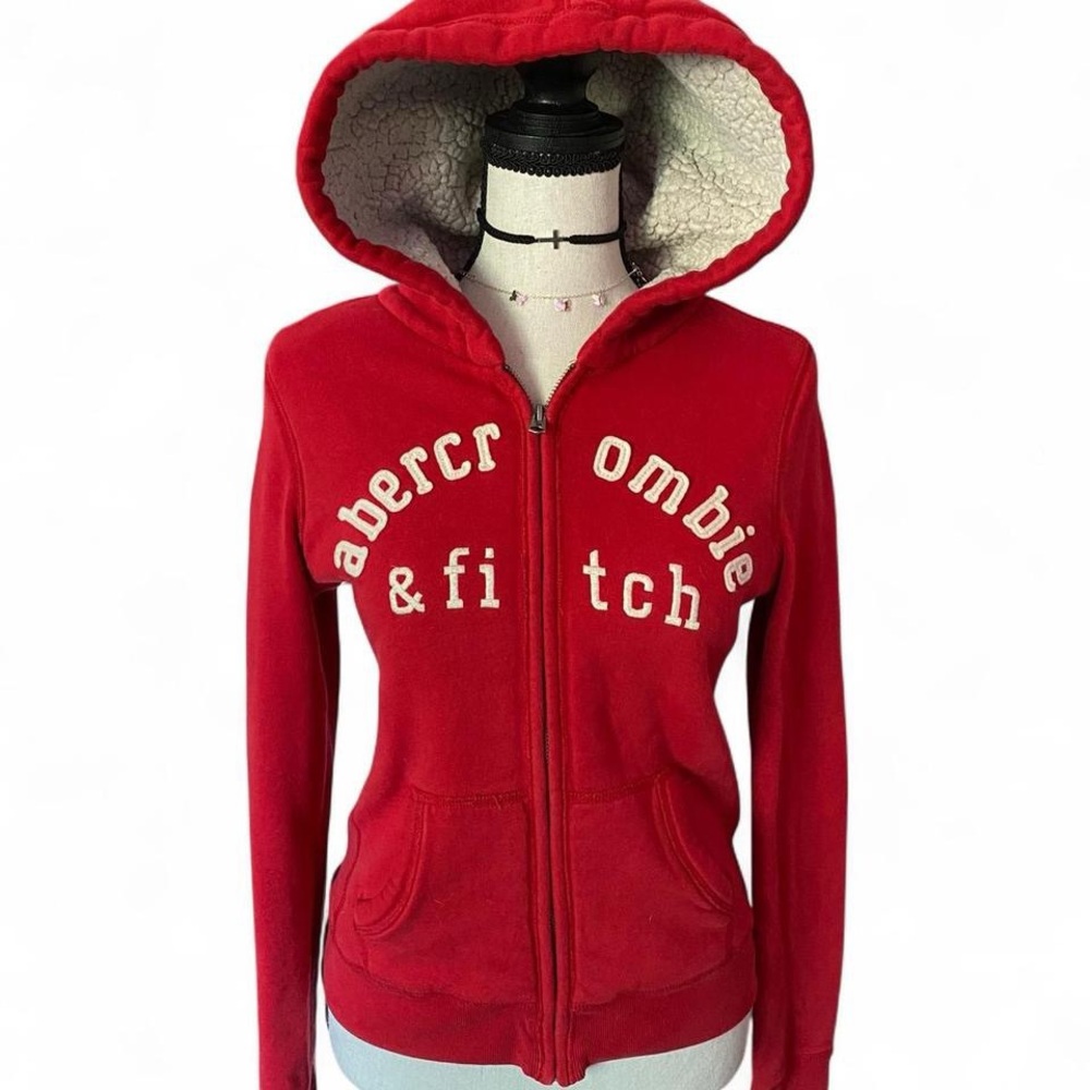 Abercrombie & Fitch Red Hoodie